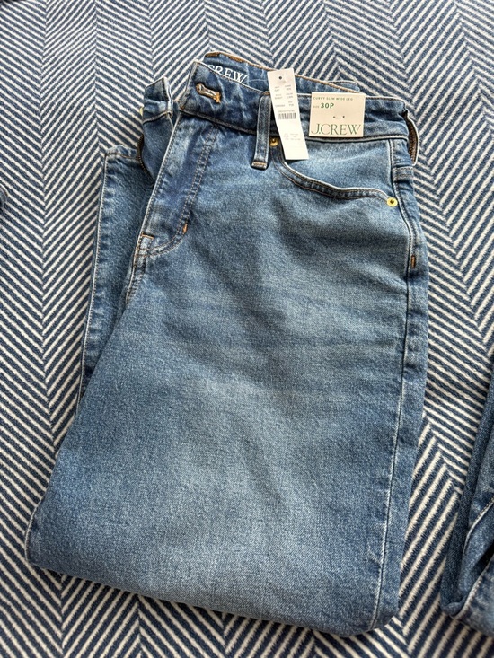 J. Crew Denim - J. Crew Women’s 30P Blue High-Rise Curvy Slim Wide Leg New with Tags